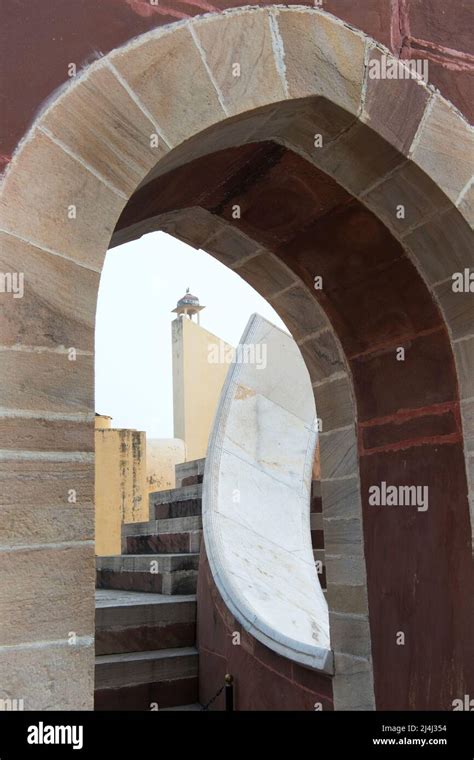 The architecture of Jantar Mantar in Jaipur, rajasthan, India Stock Photo - Alamy