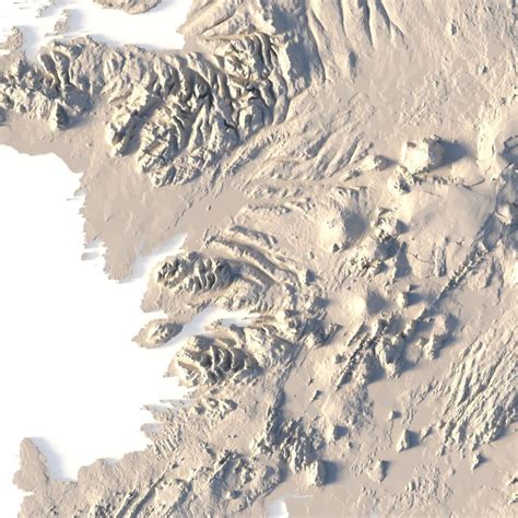 Iceland terrain 3D Print model | 3D Models and 3D Maps