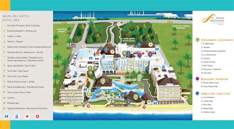 Resort Map | Fiesta Americana Condesa | Cancun, Mexico