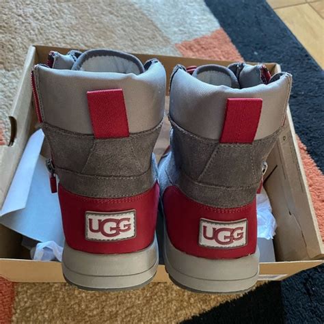 UGG | Shoes | Ugg Turlock Weather Boots Youth Size 4 New With Box Grayred | Poshmark