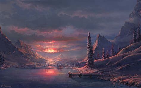 25 Beautiful Digital Art Landscapes and Matte Paintings by Feliks | Read full article: http ...