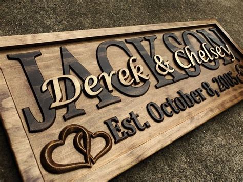 Personalized Wedding Gift for Couple Bridal Shower Gift - Etsy | Family wood signs, Custom ...