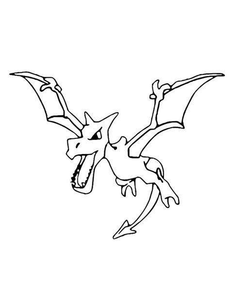 Aerodactyl Coloring Pages - Free Pokemon Coloring Pages Printables