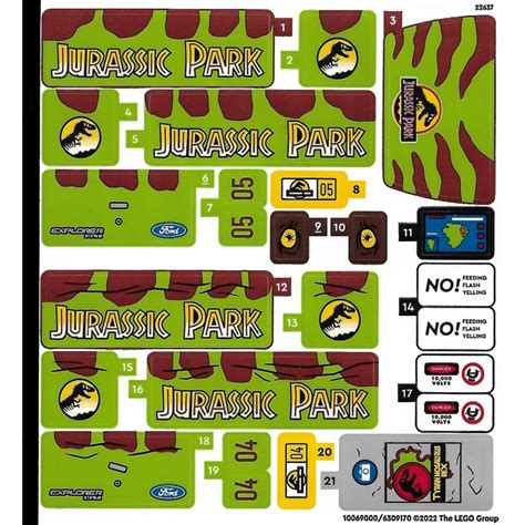 Stickers Lego® Jurassic World 76956