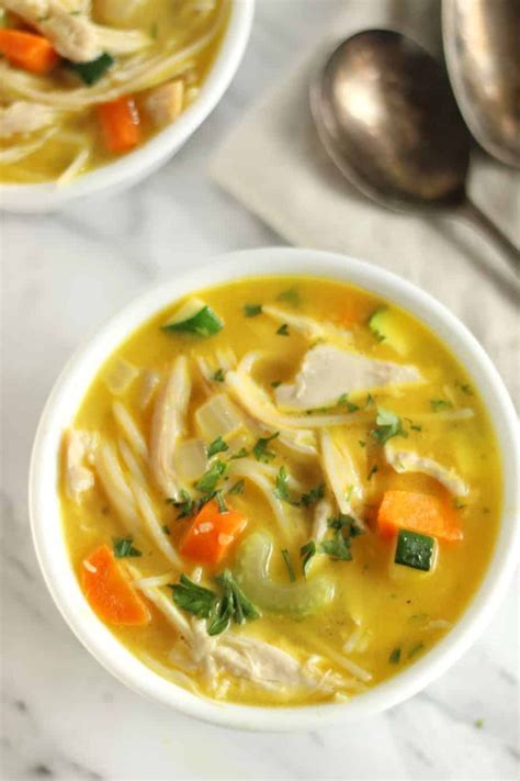 Gluten Free Turkey Soup Recipe | Turkey Bone Broth Soup