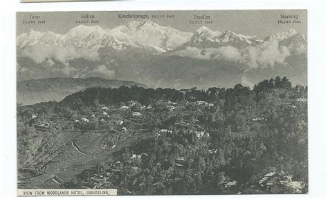 india postcard himalayas mountain range view from darjeeling on eBid Ireland | 190404000