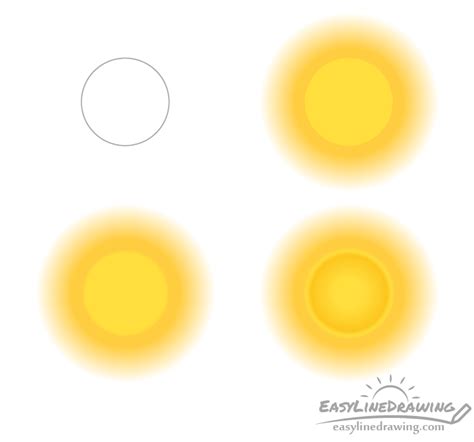 How to Draw the Sun in Different Ways - EasyLineDrawing