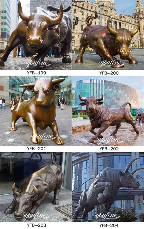 New York symbol bronze bull statue wall street bull statue replica for ...