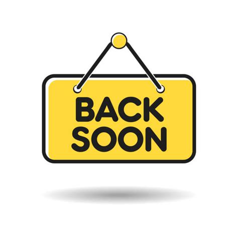 130+ Be Back Soon Sign Stock Illustrations, Royalty-Free Vector ...