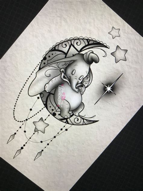 dumbo tattoo design | Dumbo tattoo, Elephant tattoo design, Elephant ...