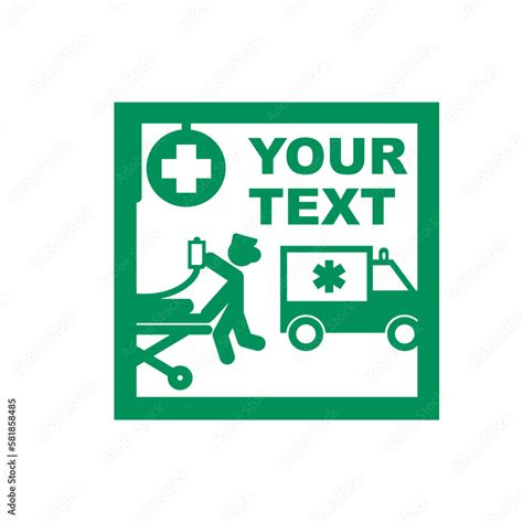 Emergency department logo sticker , Emergency ward, Accident and ...