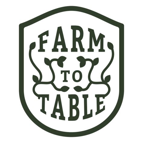 Farm to table badge - Transparent PNG & SVG vector file