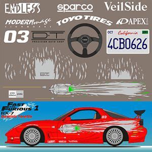 rx7 toretto fast and furious 1 decal Logo PNG Vector (CDR) Free Download in 2023 | Fast and ...