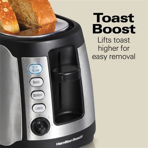 Hamilton Beach Long Slot Keep Warm Toaster, Model 24810 - Walmart.com