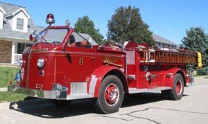 1953 American LaFrance 700 Series open-cab 750-gpm pumper. Originally used by the Carbondale FD ...