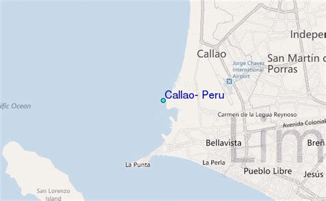 Port Of Callao Peru Map - United States Map