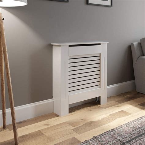 Buy DuraTherm Radiator Cover, White/Horizontal Slats from £40.99 (Today ...