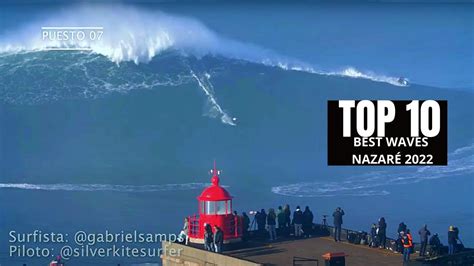 NAZARE 2022 EPIC SWELL The BEST 10 BIG WAVES (BEST EXPERIENCE WEAR HEADPHONES 🎧) - Win Big Sports