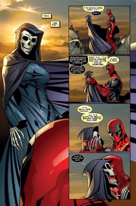 So, Deadpool banged Death in the comics... - 9GAG