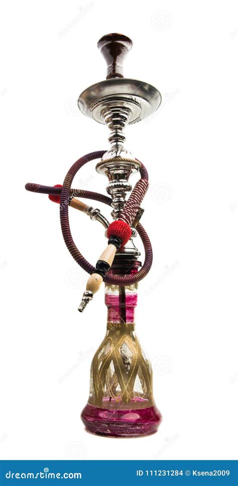 Hookah with Colored Hoses Attached Stock Photo - Image of pipe, arabia ...