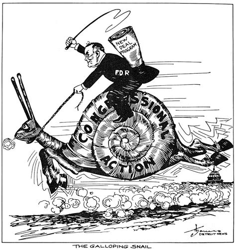 F.d. Roosevelt Cartoon Photograph by Granger