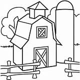 Barn Coloring Page  Pages sketch template