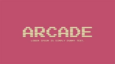 Arcade Font Family : Download Free for Desktop & Webfont