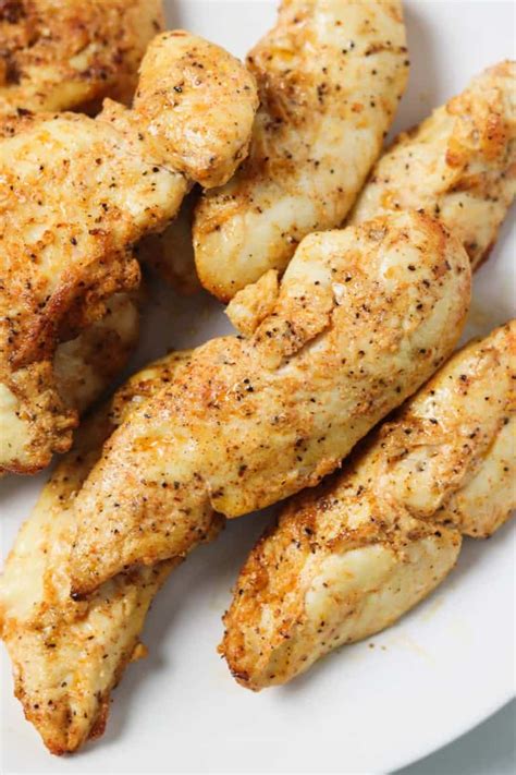 Air Fryer Naked Chicken Tenders (No Breading) - Skinny Comfort