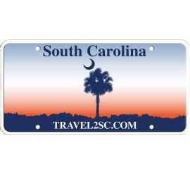 2008-2016 TRAVEL2SC.COM South Carolina State License Plate embossed ...