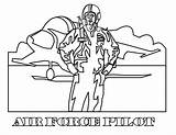 Air Force Pilot 1 sketch template