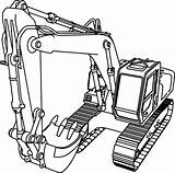Backhoe Coloring Pages sketch template