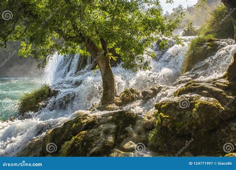 Skradinski Buk Waterfall in Krka National Park - Dalmatia Croatia ...