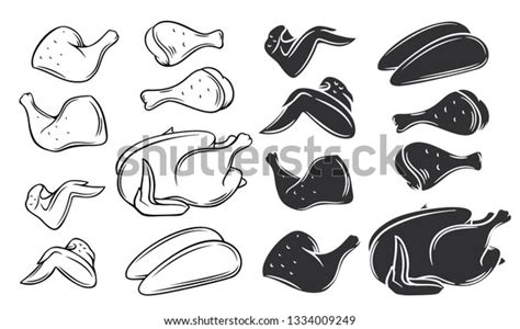 10,664 Chicken Wing Silhouette Stock Vectors, Images & Vector Art | Shutterstock