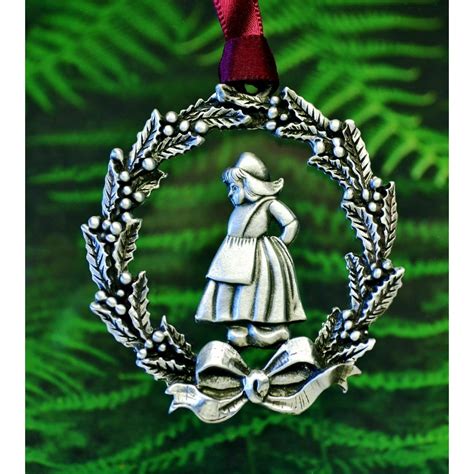 Dutch Girl Christmas Ornament | Christmas Decorations in Fine Pewter ...