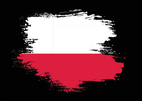 Vintage Poland grungy flag vector 16854425 Vector Art at Vecteezy