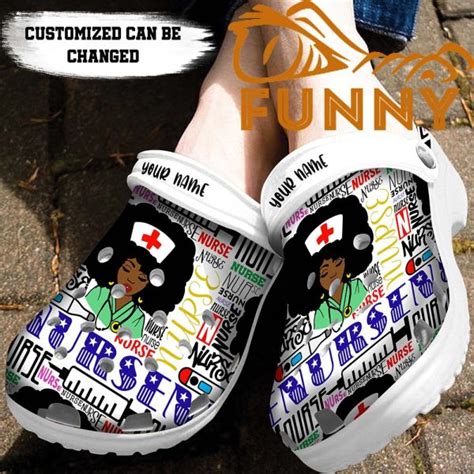 Personalized Black Woman Nurse Crocs - Discover Comfort And Style Clog ...