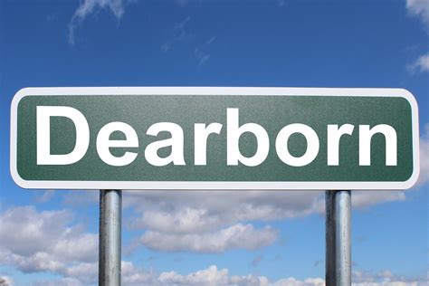 Dearborn - Free of Charge Creative Commons Highway sign image