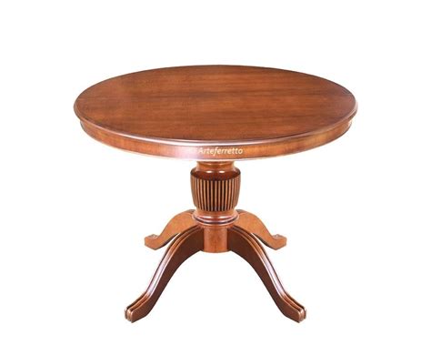 Extendable dining table round shape 100-140 cm - FerrettoHome ...