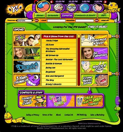 YTV.com (partially found online games; 1998-2006) - The Lost Media Wiki