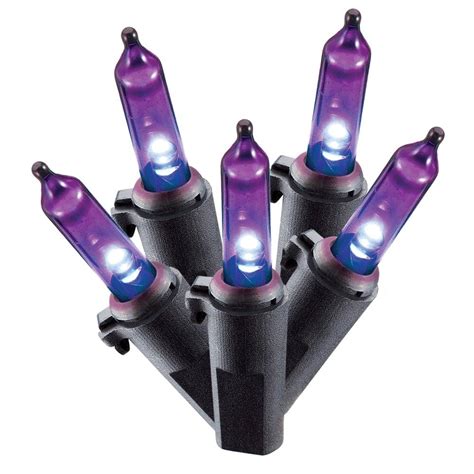 Halloween Philips 30ct Halloween Battery Operated Led Smooth Mini Lights - Purple