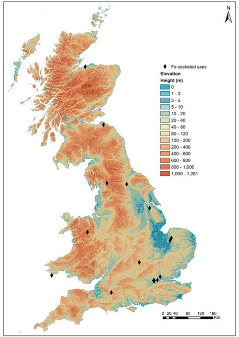 The distribution of early Iron Age iron socketed axes (after ...