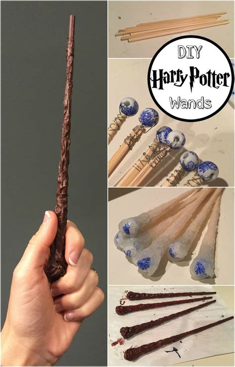 DIY Harry Potter Wands - Chopsticks, Wire, Beads, Hot Glue, Paint ...