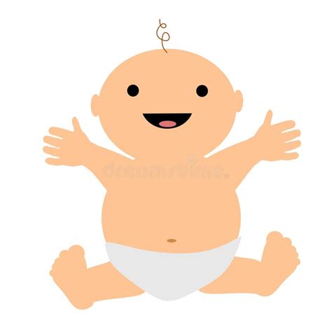 Happy Smiling Clip Art Baby Stock Illustration - Illustration of illustrations, happy: 10795203