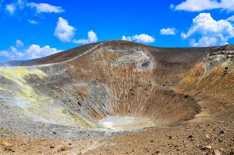 Volcano Crater On Vulcano Island, Lipari, Sicily Stock Photo - Image: 32938280