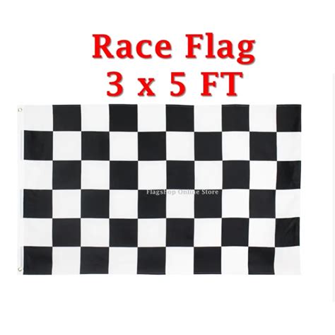 Black and White Checkered Racing Banner Flag Race Car Flag | Lazada PH