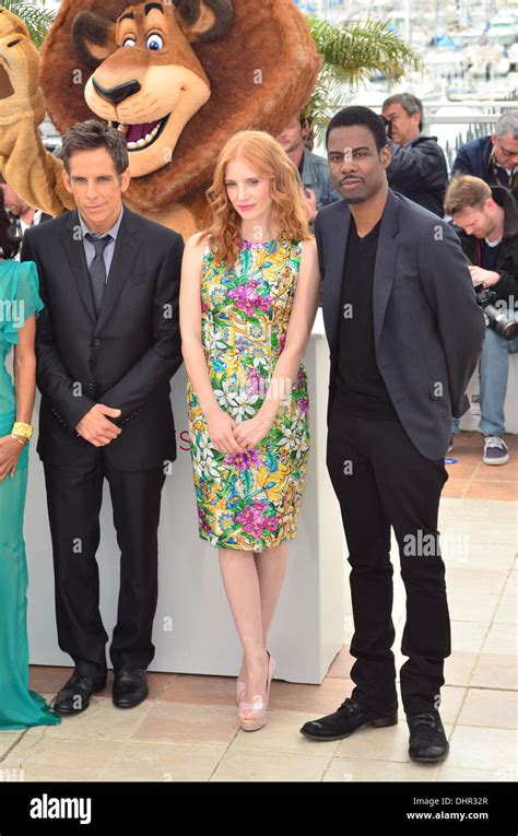 Ben Stiller, Jessica Chastain, Chris Rock 'Madagascar 3' photocall ...