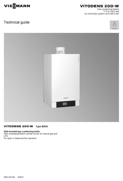 VIESSMANN VITODENS 200-W TECHNICAL MANUAL Pdf Download | ManualsLib