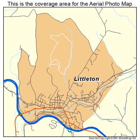 Aerial Photography Map of Littleton, NH New Hampshire