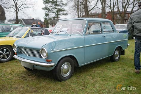 Front/Side of Opel Kadett 1000 Limousine 1.0 Manual, 40ps, 1963 at Stockarydsträffen 2018