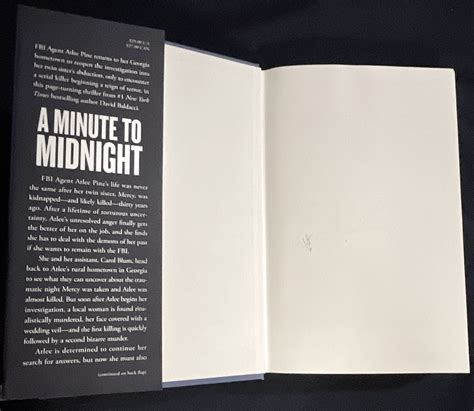 A MINUTE TO MIDNIGHT | David Baldacci | First Edition, First Printing